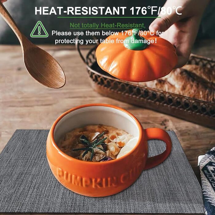 Серветки миються Набір з 6 вінілових серветок для обіднього столу Миються кухонні серветки Міцні серветки для інтер'єру на відкрит