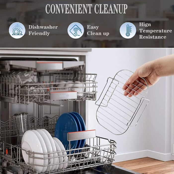 Набір аксесуарів для фритюрниці Ninja з 10 шт. , включаючи силіконову накладку та подвійні стійки для аерофритюрниці та 100 шт. паперову подушечку та силіконові рукавички для Ninja Dual AF300EU AF400EU (Silver2)