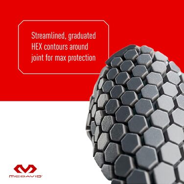 Компресійні наколінники McDavid з наколінниками для чоловіків та жінок доступні в різних кольорах для юних баскетболістів, білі