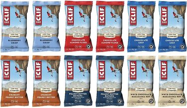 Енергетичний батончик Clif Bar Variety, пробна упаковка 12x68 г, мікс 68 г (12 шт.)