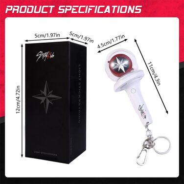 Міні-світлова паличка Stray, брелок Stray, міні-світлова паличка з регульованою швидкістю та кольором SKZ, подарунки Kpop для STAY