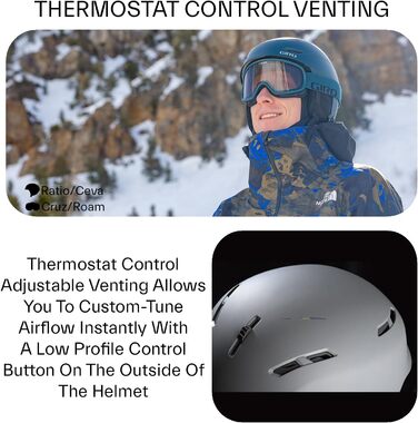 Шолом Giro Ratio MIPS з термостатом та вентиляцією, технологія MIPS, регульована посадка, сумісний з Outdoor Tech Audio, захист від ударів, матово-чорний, розмір M