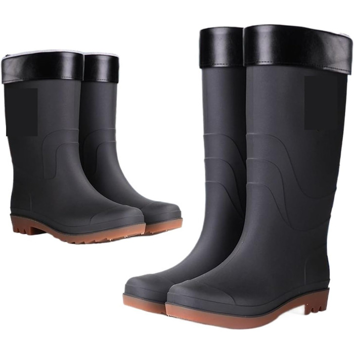 Чоловічі гумові гумові чоботи з високим халявою, підходять для автомобіля, нековзні, водонепроникні, колір 4, розмір 40 EU