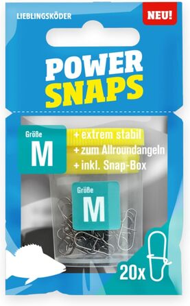 Улюблена приманка Power Snaps Swivels S/M/L/XL Усі розміри