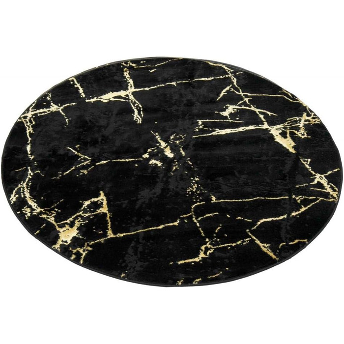 Килим для вітальні сучасний килим для вітальні мармуровий вигляд чорне золото розмір 240 x 340 см