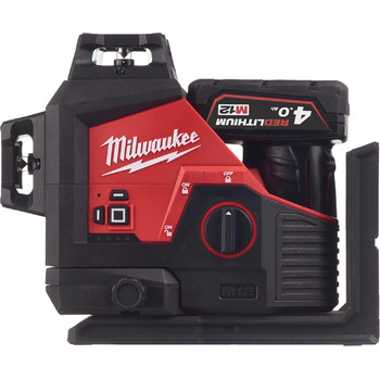 ЛАЗЕР VERT 3 LIGNES MILWAUKEE M12 360 M12 3PL-401C - 4933478102, чорний