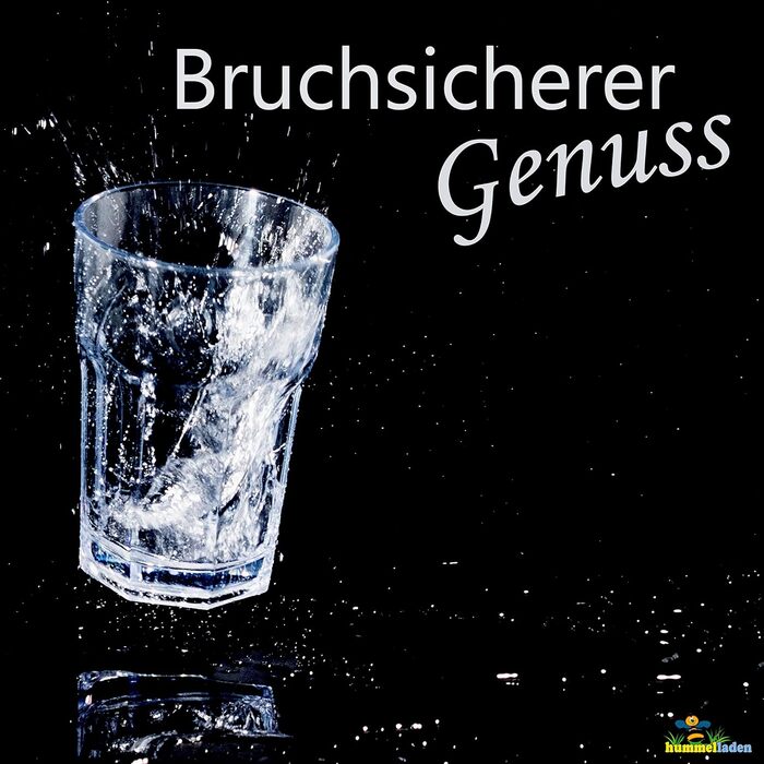 Акриловий кемпінговий стакан, 400 мл, різні кольори - келих на 6 осіб, акриловий стакан для води, пластиковий, для кемпінгу, саду, імітація справжнього скла, кухоль для пікніка, дитячий, для людей похилого віку, лонг-дрін, коктейльний, блакитно-блакитно-б