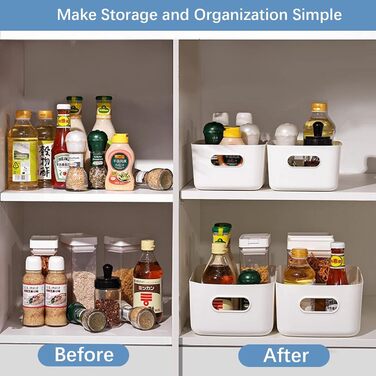 Коробка для зберігання пластиковий кошик для зберігання кухонна шафа органайзер з ручками кошик для зберігання кошик для зберіганн