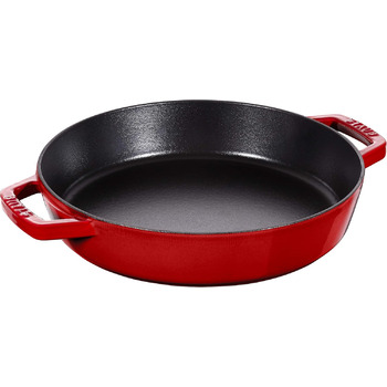 Сковорода / сотейник STAUB з двома ручками, 26 см, чавун, для всіх типів варильних поверхонь, вишнево-червона вишнево-червона 26 с