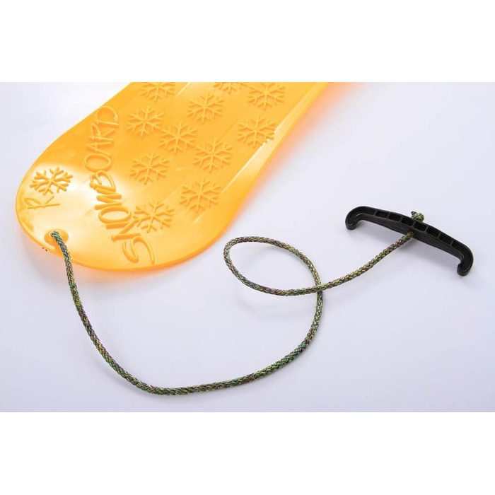 Сноуборд дитячий сноуборд санки сніговий планер снігова гірка в комплекті з мотузкою 5 кольорів жовтий