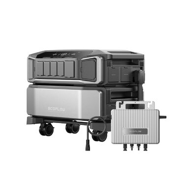 Портативна електростанція EcoFlow DELTA Pro Ultra 6144 Втгод, 0 ПДВ, мікроінвертор WiFi Stream 800 Вт, вихідна потужність змінного струму 6900 Вт, можливість розширення до 30 кВтгод, акумулятор LFP, сонячний генератор для аварійних ситуацій удома та для а