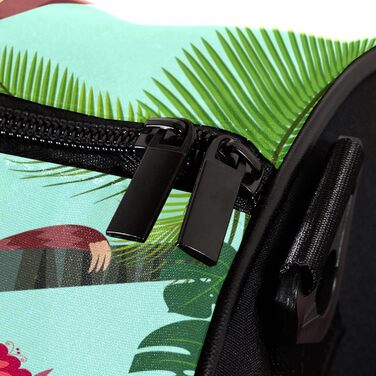 Спортивна сумка, маленька дорожня сумка, сумка для йоги, кумедне зображення лінивця та фламінго, сумка для фітнесу на відкритому повітрі, ручна поклажа