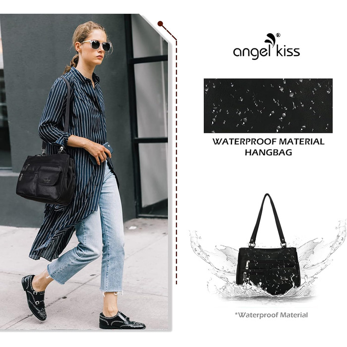 Сумка для поцілунку ангела Шкіряна жіноча сумка через плече Сумка сумки Водонепроникний тотализатор Сумка з багатофункціональною р