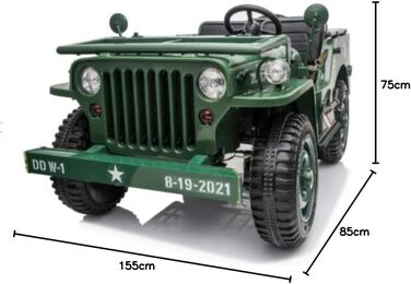 Електромобіль 24 В, 3-місний, з пультом дистанційного керування 2,4 ГГц, 4 x мотор 24 В, 200 Вт, дитячий автомобіль - електромобіл