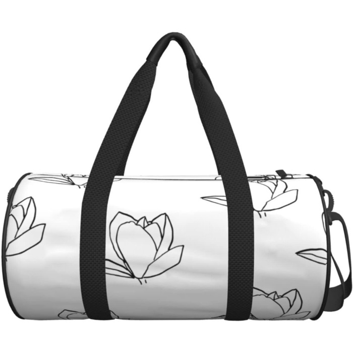 Дорожня сумка Весняна магнолія у стилі мінімалізм, спортивна сумка для чоловіків та жінок, сумка-мішок