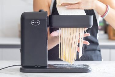 Електрична машина для пасти RGV Pasta Ora 3 насадки, 5 рівнів товщини тіста, насадки для тальйоліні 2 мм та тальйотеле 6 мм