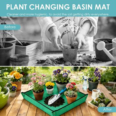 Набір садових інструментів Gartenwerkzeug, 7 предметів, для догляду за садом, стійкий до іржі. Садовий набір з органайзером-сумкою для інструментів, ідеальний подарунок для жінок-садоводів.