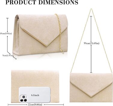 Оксамитовий клатч Larcenciel, елегантна замшева сумочка з ланцюжком, модна вечірня сумка-конверт для весілля, вечірки, банкету, абрикосовий оксамит