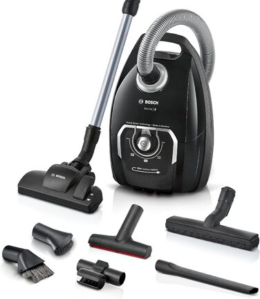 Пилосос Bosch з мішком Серія 8 BGL8XALL, переможець тесту, ідеально підходить для алергіків, гігієнічний фільтр, 10-річна гарантія