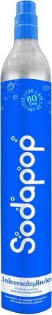 Універсальний циліндр CO 425 г вуглекислого газу для 60 літрів свіжої газованої води підходить для виробників газованої води, Sodastream, Arke тощо.