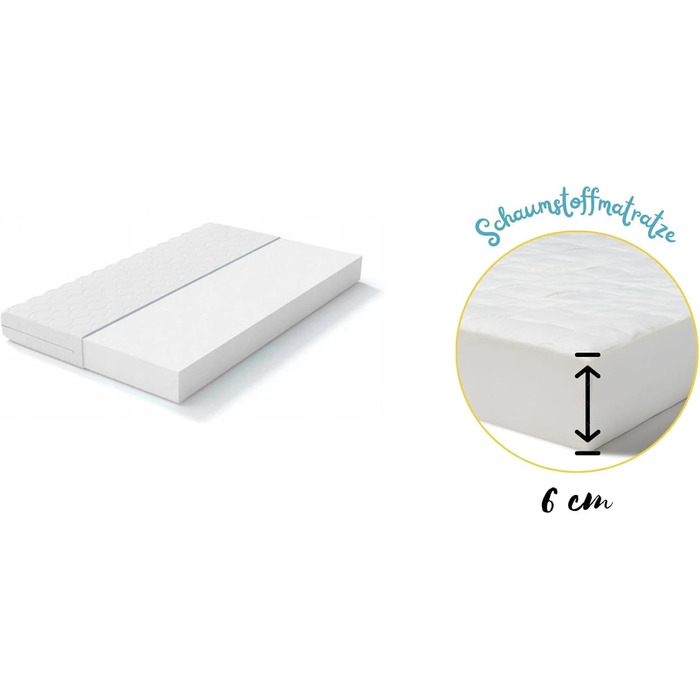 Дитяче ліжко Happy Babies - із захистом від падіння, хлопчик, 140x70, дитяче ліжко з шухлядою та матрацом, односпальне ліжко для дітей, біле/синє, з мотивом собаки, блакитне Niebieskie