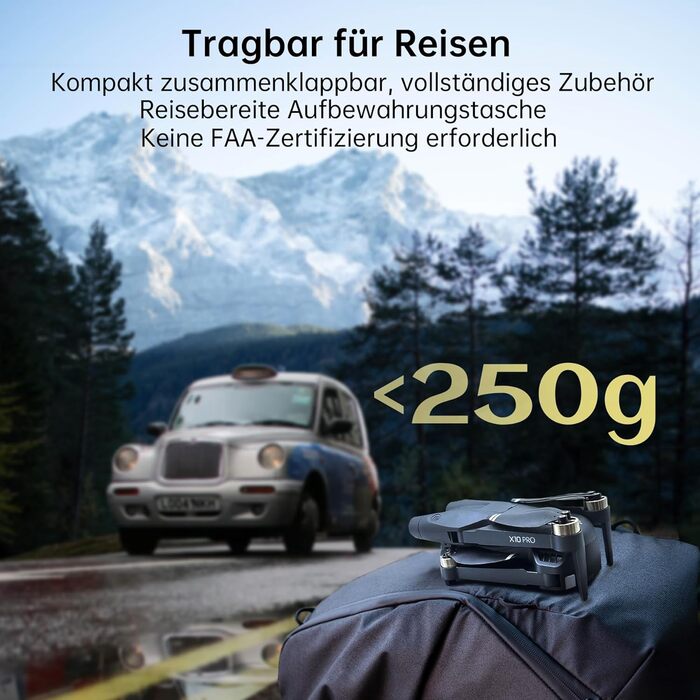 Дрон CHUBORY X10 PRO з камерою для дорослих 4K UHD, час польоту 90 хвилин, дальність керування 1000 метрів, автоматичне повернення