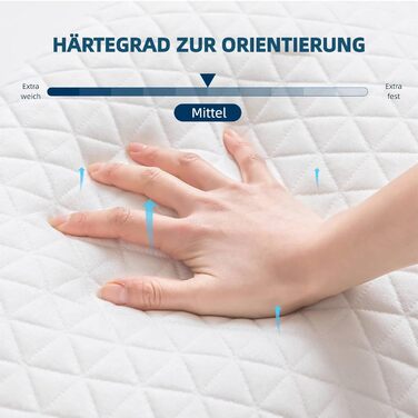 Подушка EGO Home 40x80 см з подрібненою піною з ефектом пам&39яті, подушка для шиї для сну на спині та животі, подушка з піни з ефектом пам&39яті 80x40 см, подушка для сну на боці з чохлом, який можна прати, Oeko-Tex 40x80 см - 1 упаковка