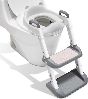 Дитяче сидіння для унітазу Adoraland, дитяче сидіння для унітазу зі сходами, дитяче сидіння для унітазу з бризковиком, дитяче сиді