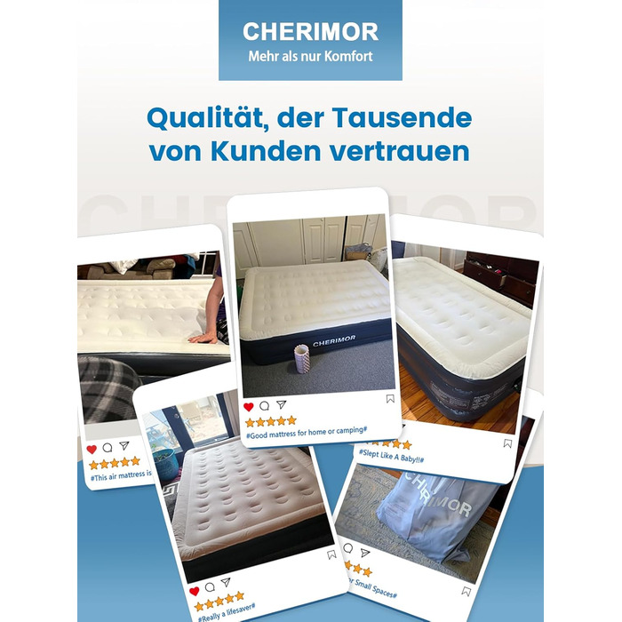 Самонадувальний надувний матрац, надувне ліжко для 1 особи, герметичне самонадувальне надувне ліжко з вбудованим насосом за 2 хвилини, надувний матрац для дому та гостьового ліжка 190x99x46 см, одномісний