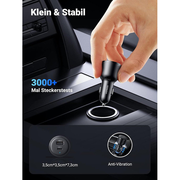 Прикурювач USB 63W 45W18W USB C автомобільний зарядний пристрій автомобільний зарядний пристрій USB C 12V PPS сумісний з iPhone 16