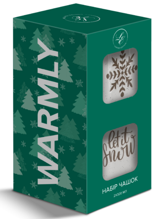 Набір чашок Limited Edition NY Warmly Green Grey, 2х320 мл (7133566)