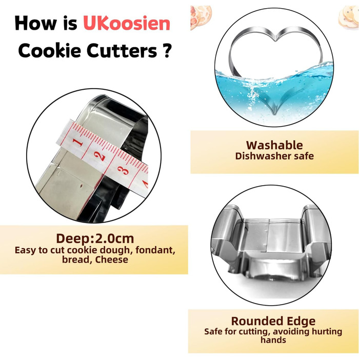 Набір формочок для печива Імбирний чоловічок 6 шт UKoosien