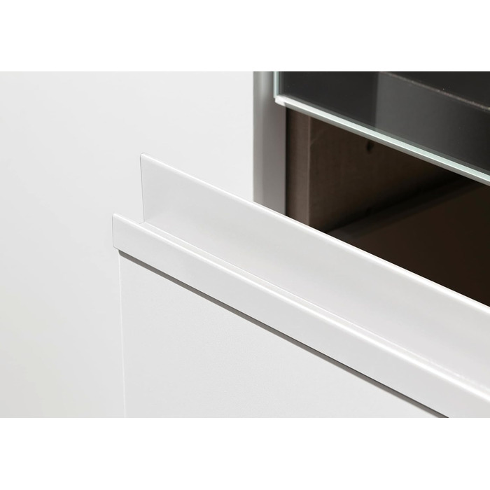 Меблі Rauch Costa, шафа для спальні, дитячої кімнати, кімнати немовляти, кімнати підлітка, передпокою, 3-дверна шафа з 2 шухлядами, механізм відкривання натиском, білий, ширина 136 см, без дзеркала, альпійський білий білий профіль ручки, 54 x 136 x 197 см