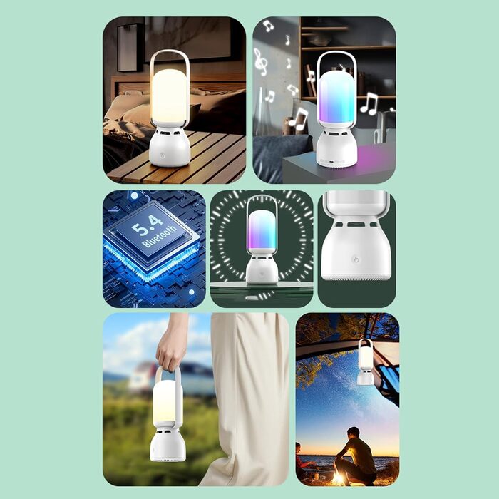 Портативний світильник для намету освітлення на батарейках, налаштовувані параметри освітлення, довший термін служби батареї Світильник для використання на вулиці/в приміщенні, в саду/на внутрішньому дворику/на задньому дворі, створює розслаблюючу атмосфе