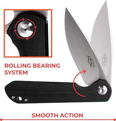 Складаний ніж зі сталі D2 лезо G10 антиковзаюча ручка з кліпсою Гострий одноручний ніж з піхвами і шарикопідшипником Кемпінг Полюв