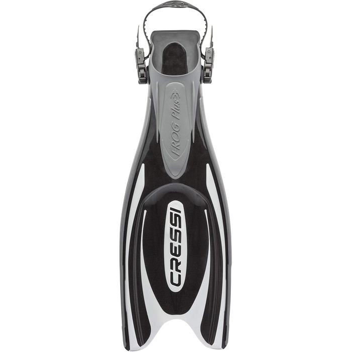 Чоловічі ласти Cressi Frog Plus M/L (41/44) Чорні/Срібні