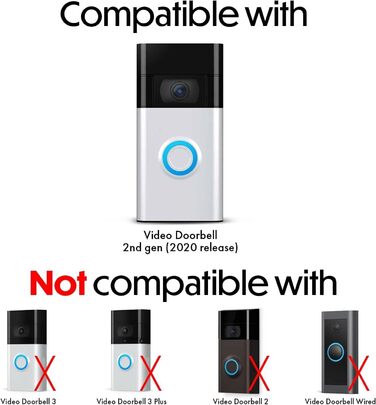 Сонячний зарядний пристрій для відеодзвінка Ring (2-го покоління версія 2020 року), білий (чорний)