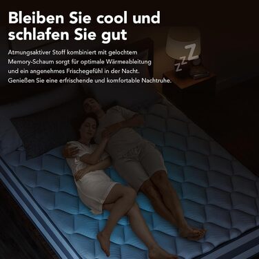 Матрац 180x200 см, висота 25 см, 7-зонний пружинний матрац кишенькової форми, ортопедичний пружинний матрац із шаром піни з ефектом пам&39яті, рівень жорсткості H3/H4, сертифікований Oeko-Tex та CertiPUR-US, 180x200x25 см