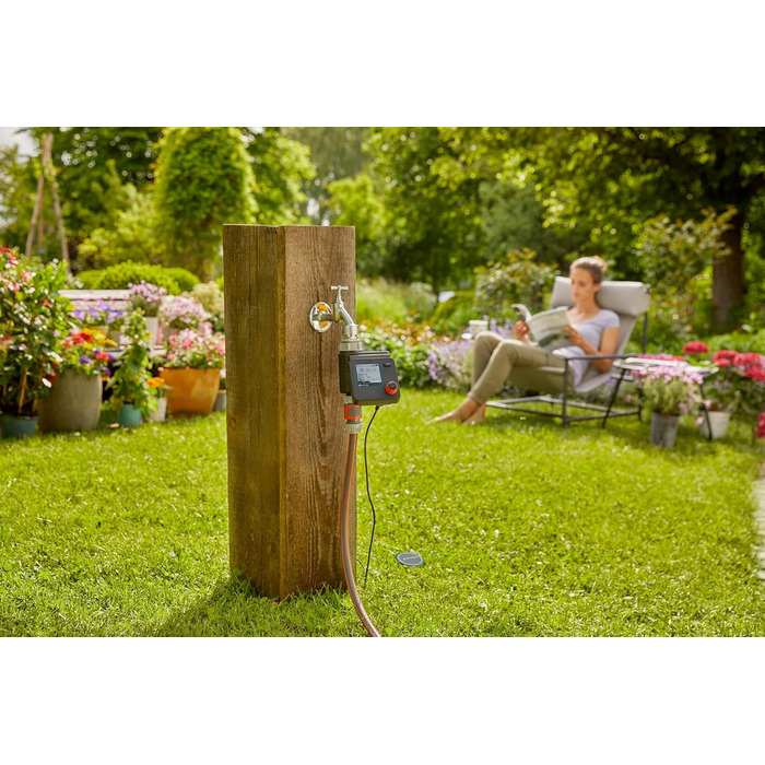 Набір Gardena для контролю поливу Select з датчиком вологості ґрунту, з&39єднання для крана 26,5 мм (G 3/4&39&39), адаптер 1&39&39-3/4&39&39, 1 x адаптер 3/4&39&39-1/2