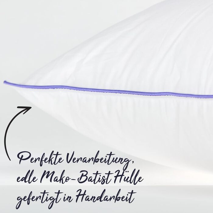 Подушка 70x90 см - Nordic Down Pillow - Пухова та пір&39яна подушка для спокійного сну М&39яка підтримка Підходить для алергіків Комфорт підтримки М&39яка 70 x 90 см 1