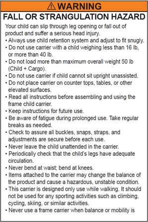 Переноска для походів OE для дітей/маленьких дітей зі знімним рюкзаком