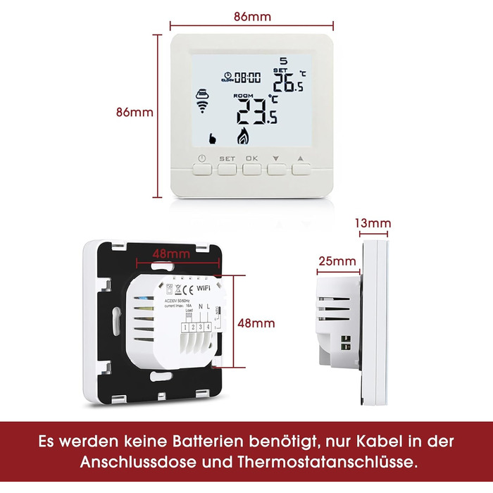 Інфрачервоний стельовий обігрівач з термостатом, 660 Вт, інфрачервоний стельовий обігрівач із захистом від перегріву, нагрівальна панель, енергозберігаючий електричний обігрівач - 1030 x 630 мм, 660 Вт стельове кріплення термостат