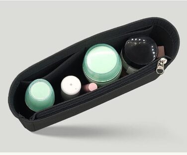 Вставка-органайзер для сумки Lckaey для NiKi22 28 32 Вставка для фінішної обробки сумки 3008black-28 Чорна 9.84*2.75*5.1in