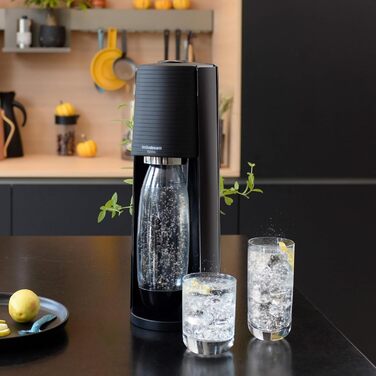Виробник газованої води SodaStream Terra Black Value Pack x3 з 2 1 л і 1 пляшкою 1/2 л можна мити в посудомийній машині та 1 циліндром Quick Connect, акрил, чорнозем