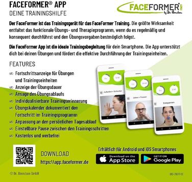 Безкоштовний тренувальний додаток - Причинно ефективний при хропінні, апное сну, розладах сну, ЦМД, скреготінні зубами, болях у щелепі та шиї - Оригінал доктора Берндсена Шварца