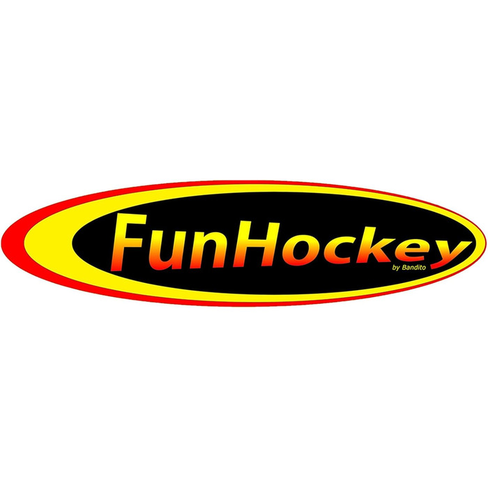 Повний набір Bandito FunHockey, для дітей, 4 хокейні ключки, 4 м&39ячі та 2 складні ворота, ключка для флорболу, вуличний хокей, для приміщень та вулиці, командний вид спорту, школи, сад, водонепроникний, повний набір Maxi