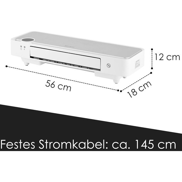 Настінний обігрівач Echos 12-годинний таймер 2000 Вт Енергозберігаючий Дистанційне керування Керамічний нагрівальний елемент Міні-обігрівач 2 рівні потужності Інфрачервоний обігрівач Швидкий обігрівач Настінний монтаж