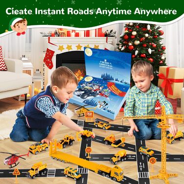 Адвент-календар iZoeL Construction Vehicles, 16 одиниць транспорту