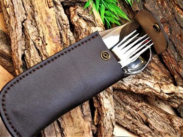 Звичайний середньовічний набір столових приборів, ковані вручну середньовічні столові прибори MAQ1978