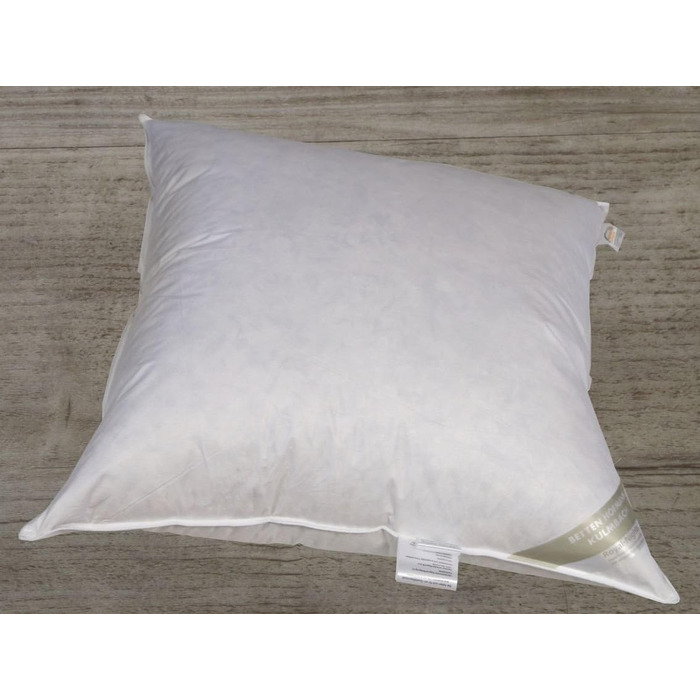 Подушка Betten Hofmann Extreme Volume з пуху та пера, дуже жорстка, 80x80 см, наповнювач 2000 г, міцна, підтримує, стабільна, 100 натуральна